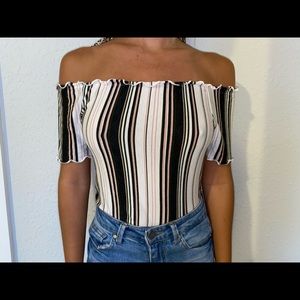 Off shoulder cute summer shirt